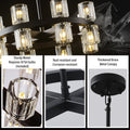 Black Wagon Wheel Chandelier 18