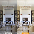 Elegant 31‑Inch Gold Crystal Chandelier with 12 Adjustable Lights - Camilalamps - CA-B0FH6F6CSY