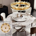 Luxurious 16 - Light Brass Gold Crystal Chandelier – Modern Round 2‑Tier Design - Camilalamps - CA-B0CT8PPWB7