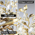 Gold Modern Crystal Tree Branch Leaf Chandelier for Home - Camilalamps - CA-B0CRKSZYYL
