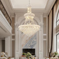 Chrome 24 - Light Crystal Chandelier for High Ceilings - Camilalamps - CA-B0FPX75D2H