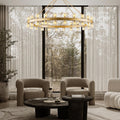 48 Inch Black Wagon Wheel Chandelier with Crystal Shade, 48 Lights, Modern Farmhouse Style, Ideal for Dining Room, Kitchen, Entryways - Camilalamps - B0DPJY8R54