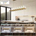 60 Inch Gold Chandelier, Wagon Wheel Chandelier with Glass Shade, 20 - Lights Large Round Modern Farmhouse High Ceiling Pendant Lighting Fixture for Dining Room, Living Room, Kitchen, Foyer - Camilalamps - B0CNRHR35D