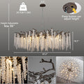 Modern Black Crystal Chandelier with 18 G9 Bulbs - Camilalamps - CA-B0DD3XS8FH
