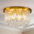 9 Light Modern Crystal Raindrop Chandelier Lighting Flush Mount - Camilalamps - CA-B0FQ4X9ZGR