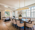 48 Inch Black Wagon Wheel Chandelier with Crystal Shade, 48 Lights, Modern Farmhouse Style, Ideal for Dining Room, Kitchen, Entryways - Camilalamps - B0DPJY8R54