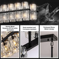 48 Inch Black Wagon Wheel Chandelier with Crystal Shade, 48 Lights, Modern Farmhouse Style, Ideal for Dining Room, Kitchen, Entryways - Camilalamps - B0DPJY8R54