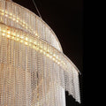 Alisa Luxury Aluminum Chain Tassel Ring Multilayer Chandelier - thebelacan