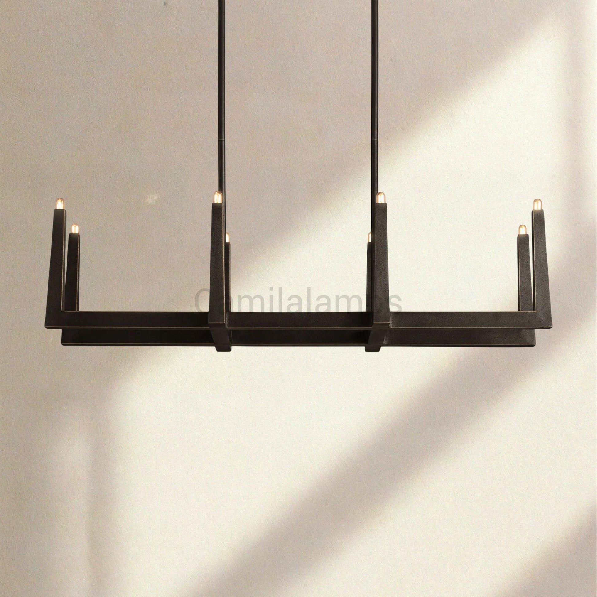 Emmet Linear Chandelier 48" 60" 72" - Camilalamps - BU-Emmet-Linear-2