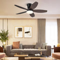 Indoor/Outdoor Recessed Black Ceiling Fan Light - Camilalamps - CA - 36IN - 36CZ