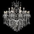 Black Large K9 Crystal Chandelier 18 - Lighting Maria Theresa Chandeliers Luxury Modern High Ceiling Candle Chandelier Pendant Light Fixture 41