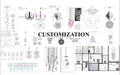 Crystal/ Marble drop Chandlier( Customized ) - Camilalamps - CA - SR - 02