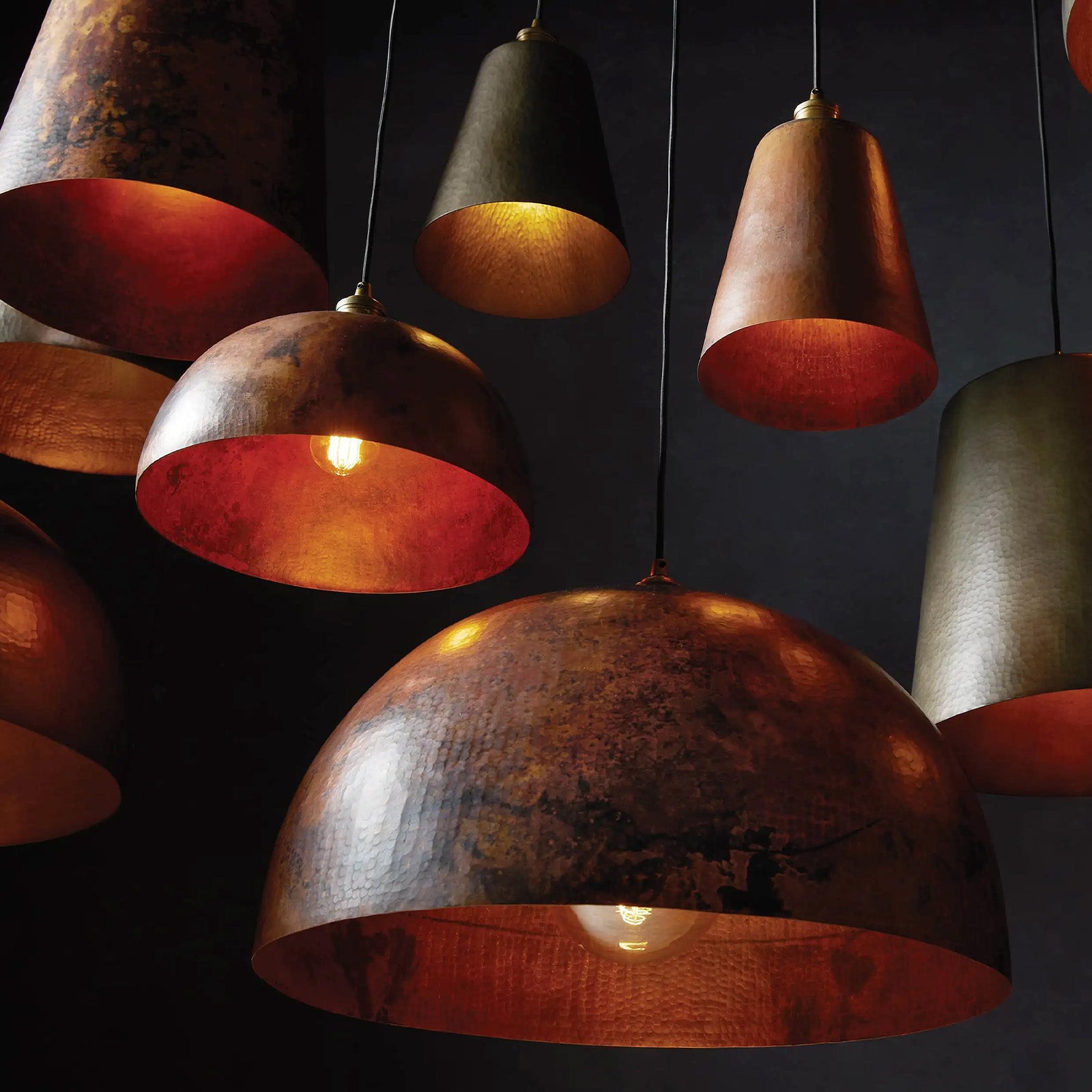 Recycled Metal Dome Pendant - Camilalamps - CAARHWS - 2561911
