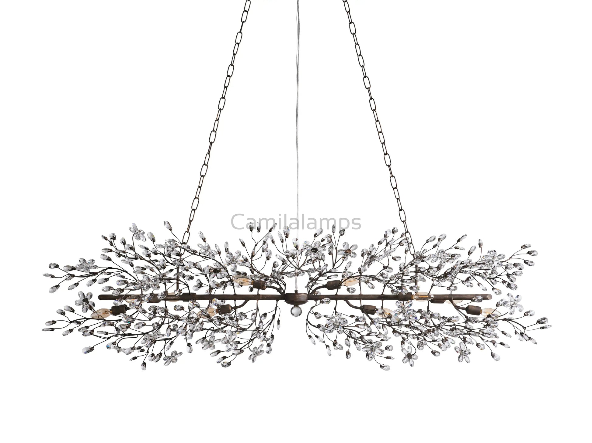 Fiore Linear Chandelier 43"51"68" - Camilalamps - CA - 1ZA0016