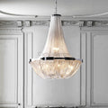 Alisa Luxury Plated Aluminum Chain Tassel Chandelier Diameter 24