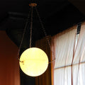 Aaron Alabaster Sphere Suspension Lamp, Pendant Kitchen Island Lamp - Camilalamps - CA - AL2024 - C2412