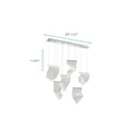 Acrylic Lace 6 Light Chandelier - Camilalamps - CA - CH25626108