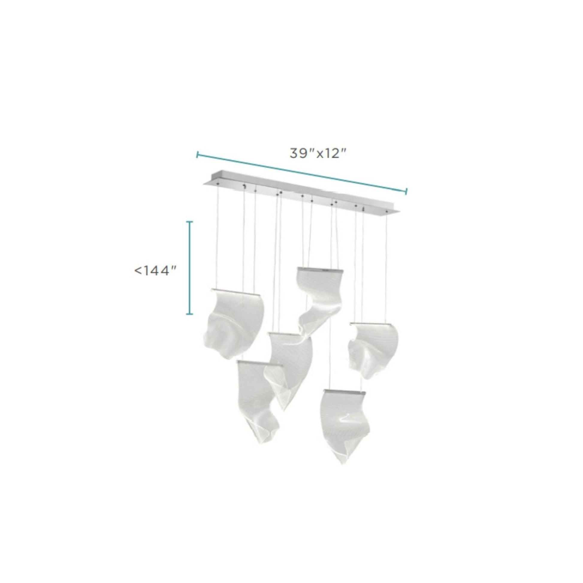 Acrylic Lace 6 Light Chandelier - Camilalamps - CA - CH25626108