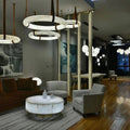 Charlene Marble Halo Circle Light - Camilalamps - ALA - 1