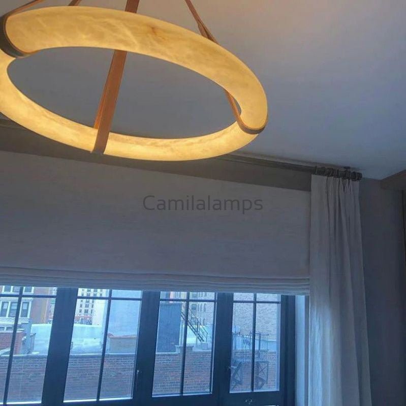 Charlene Marble Halo Circle Light - Camilalamps - ALA - 1