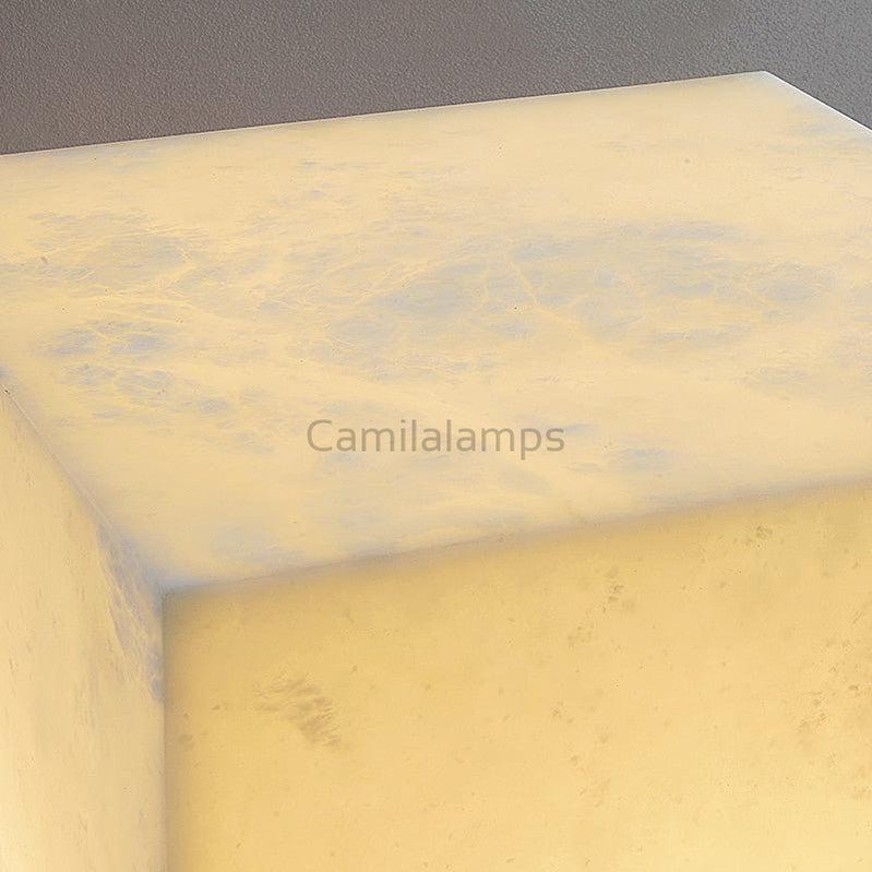 Charlene Marble Cubic Table Lamp - Camilalamps - MASN - 2