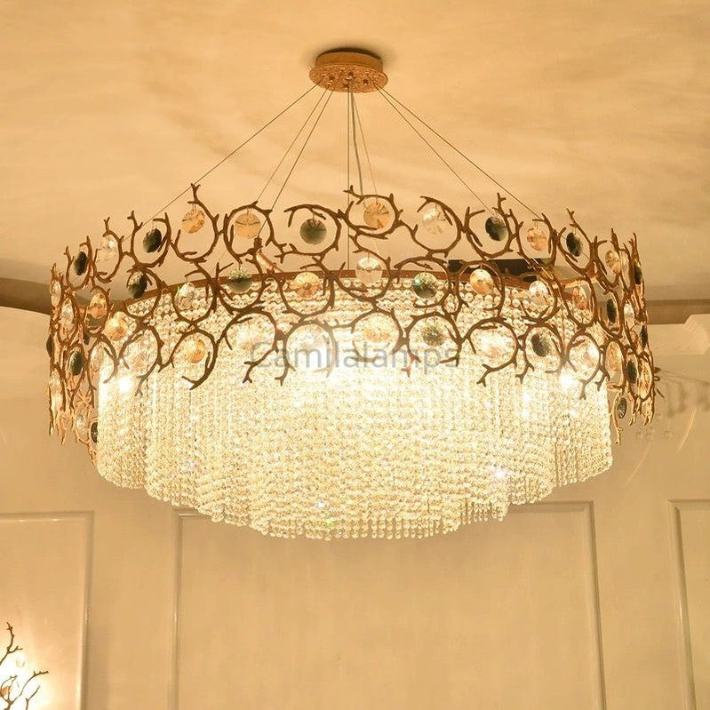 Art Dining Crystal Branch Chandelier - thebelacan