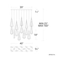 Devotion Linear Chandelier 14 Light - Camilalamps - CA - Devotion142