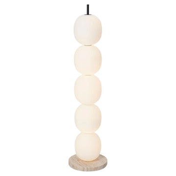 Beaded Floor Lamp and Marble Base - Camilalamps - Beade - 1304 - 1