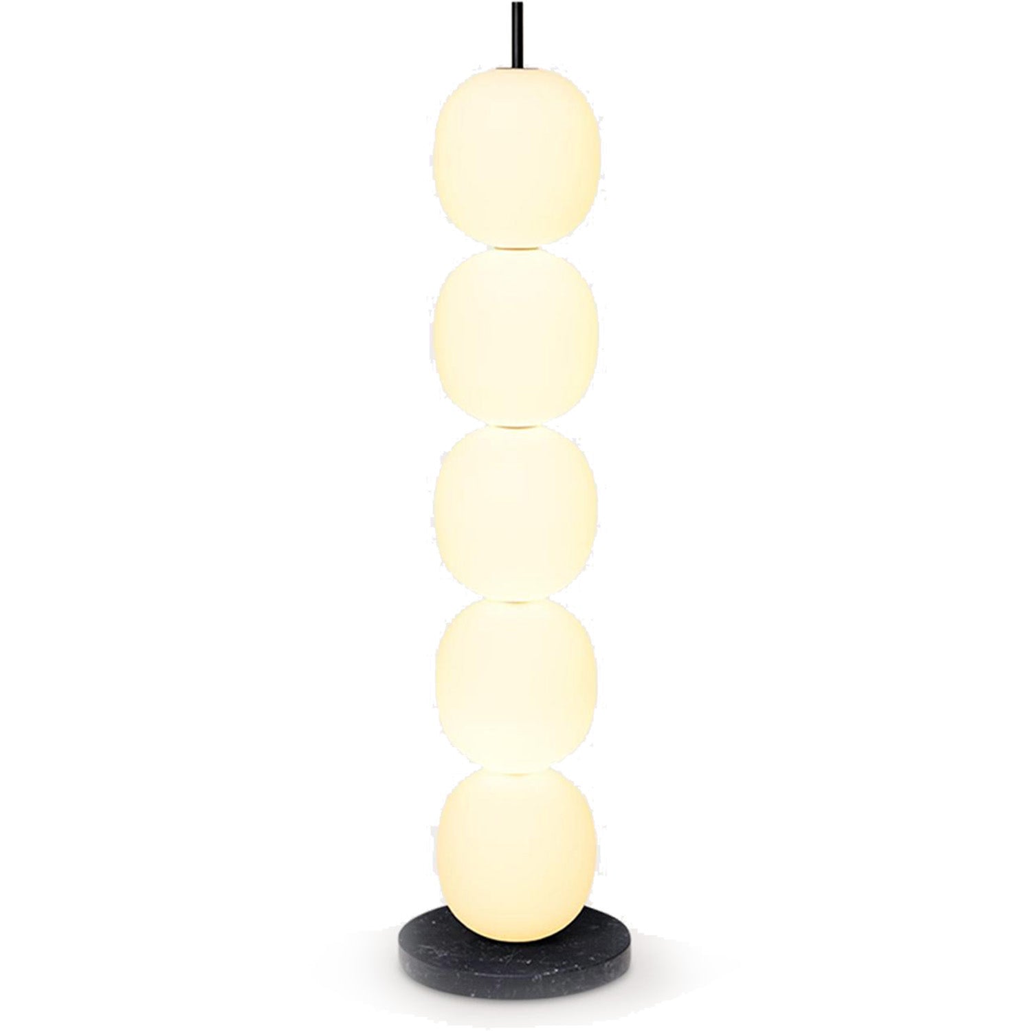 Beaded Floor Lamp and Marble Base - Camilalamps - Beade - 1304 - 1