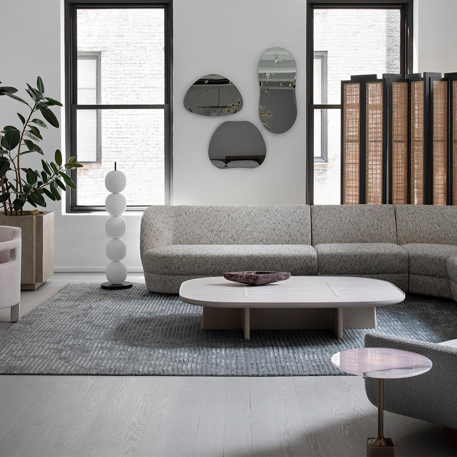 Beaded Floor Lamp and Marble Base - Camilalamps - Beade - 1304 - 2