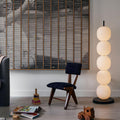 Beaded Floor Lamp and Marble Base - Camilalamps - Beade - 1304 - 1