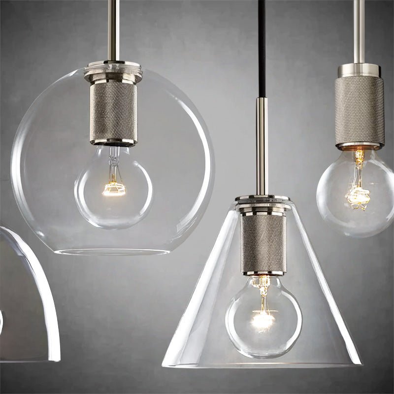 Utilitaive Cloche Shade Pendant - Camilalamps - CA-Utilitaive-CSP01