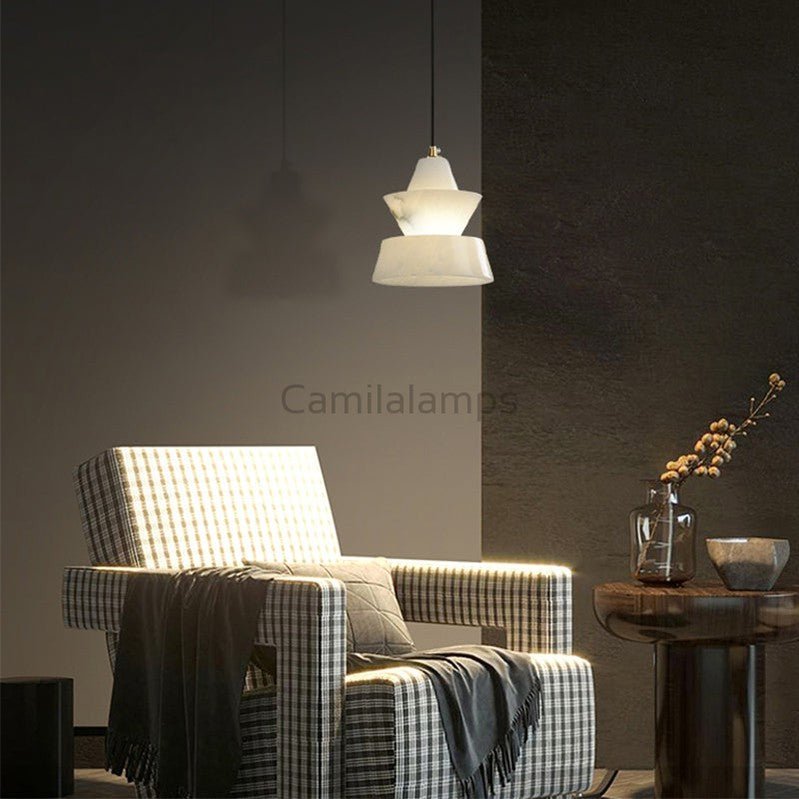 Carol Alabaster Dining Table Pendant Light - Camilalamps - CA - AL2024 - C2401