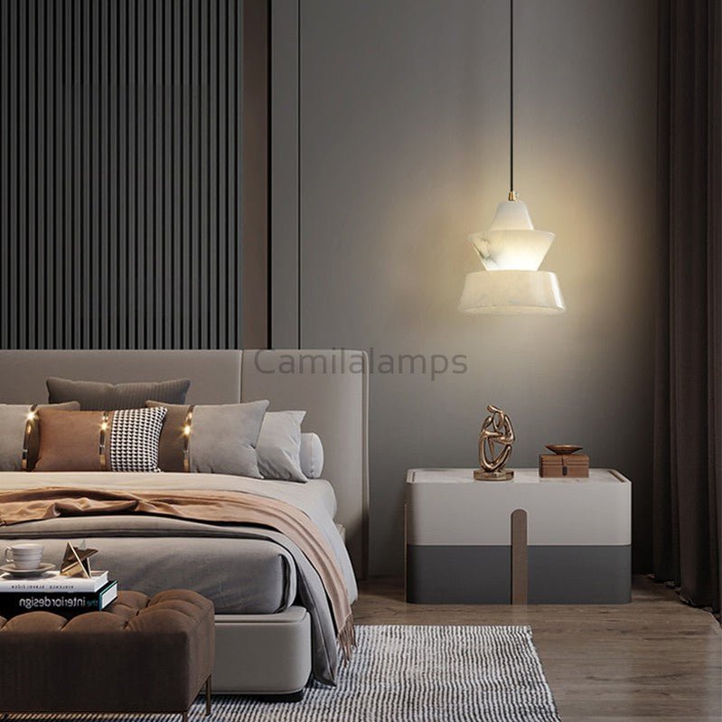 Carol Alabaster Dining Table Pendant Light - Camilalamps - CA - AL2024 - C2401