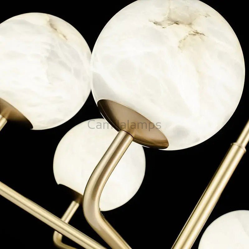 Alabaster Modern Global Dining Chandelier - Camilalamps - Alaba - 1368 - 6 Lig - 1