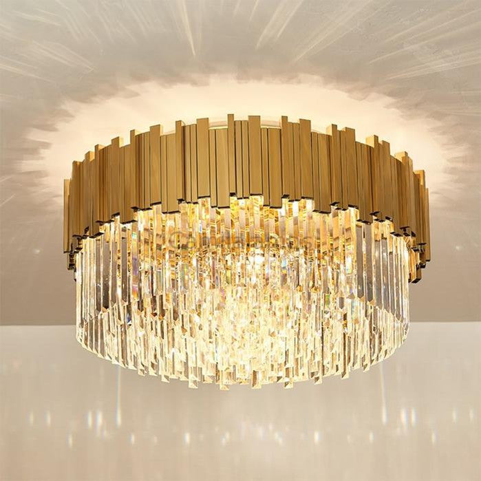 Kiera Flush Mount Crystal Chandelier