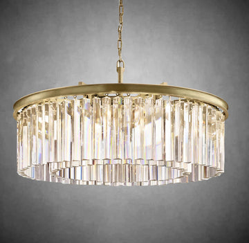 Falria 1-Tier Crystal Round Chandelier