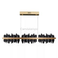 Hill Modern Sculpture Linear Chandelier - thebelacan