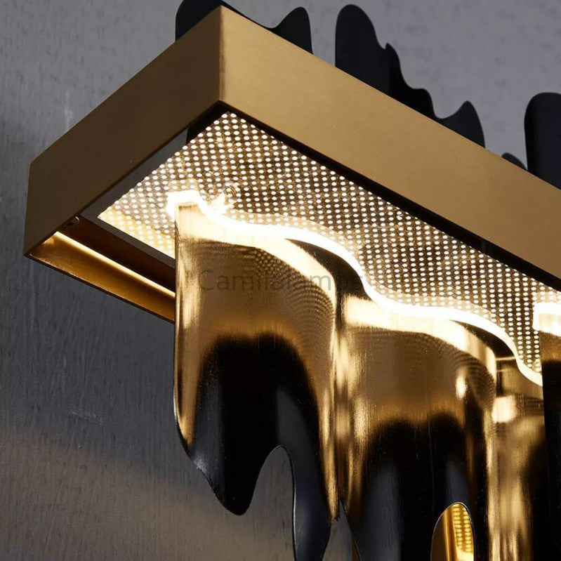 Hill Modern Sculpture Linear Chandelier - thebelacan