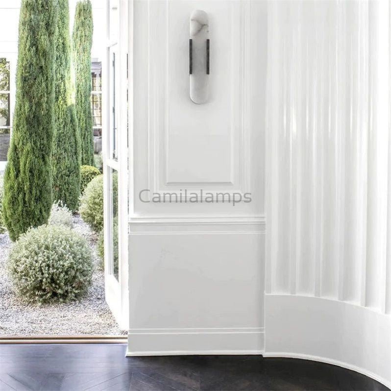 Melang Alabaster Wall Sconce 28”H - Camilalamps - CA - ALA - W - 5