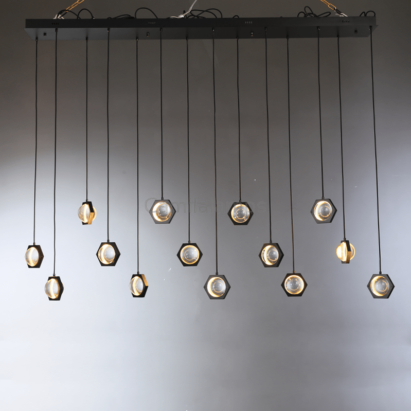 Soraya Planet Linear Chandelier 54", 72"