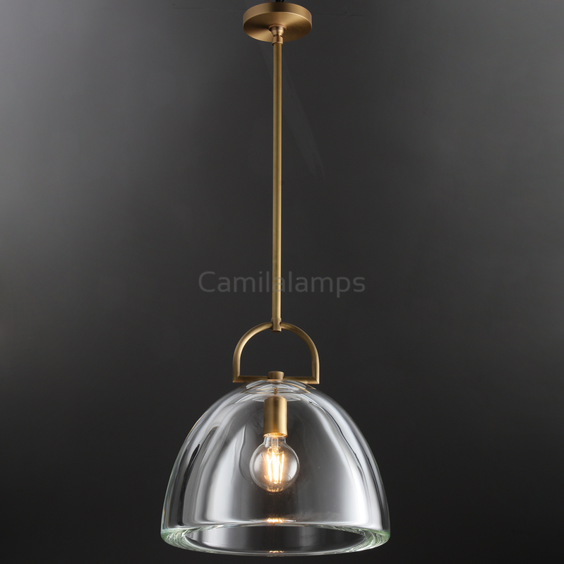 Fulcram Modern Dome Crystal Pendant Light