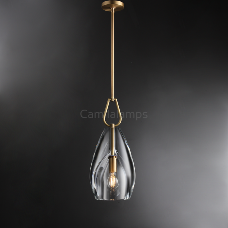 Fulcram Modern Flute Crystal Pendant Light