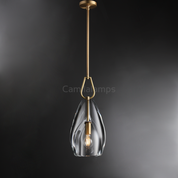 Fulcram Modern Flute Crystal Pendant Light