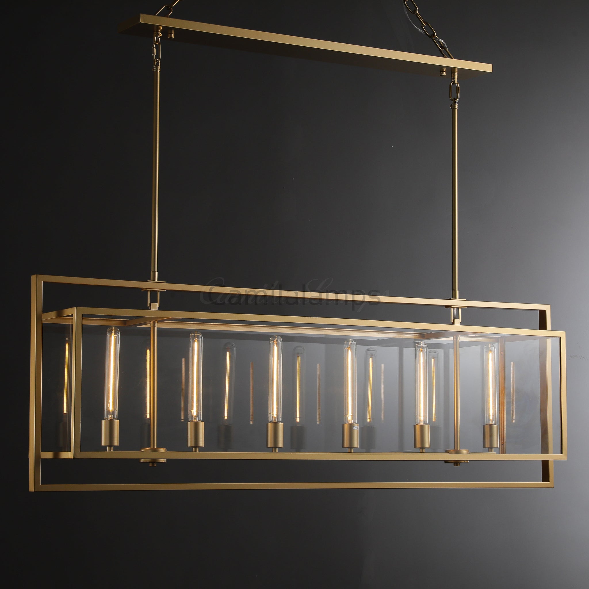 Baker Modern Rectangular Chandelier 54"72"
