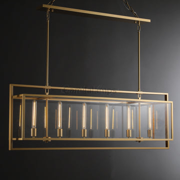 Baker Modern Rectangular Chandelier 54"72"