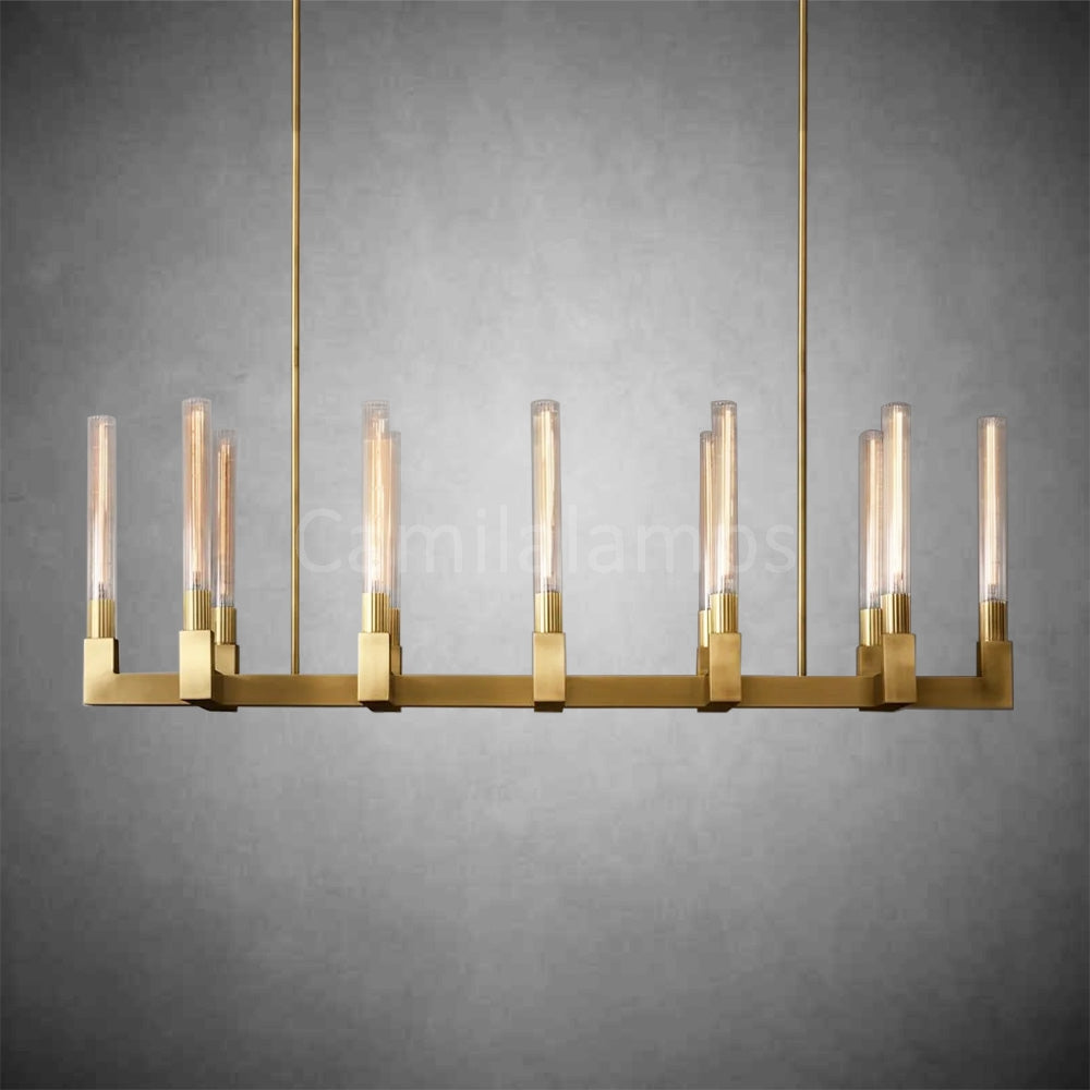 Cannel Linear Chandelier 55", 67"
