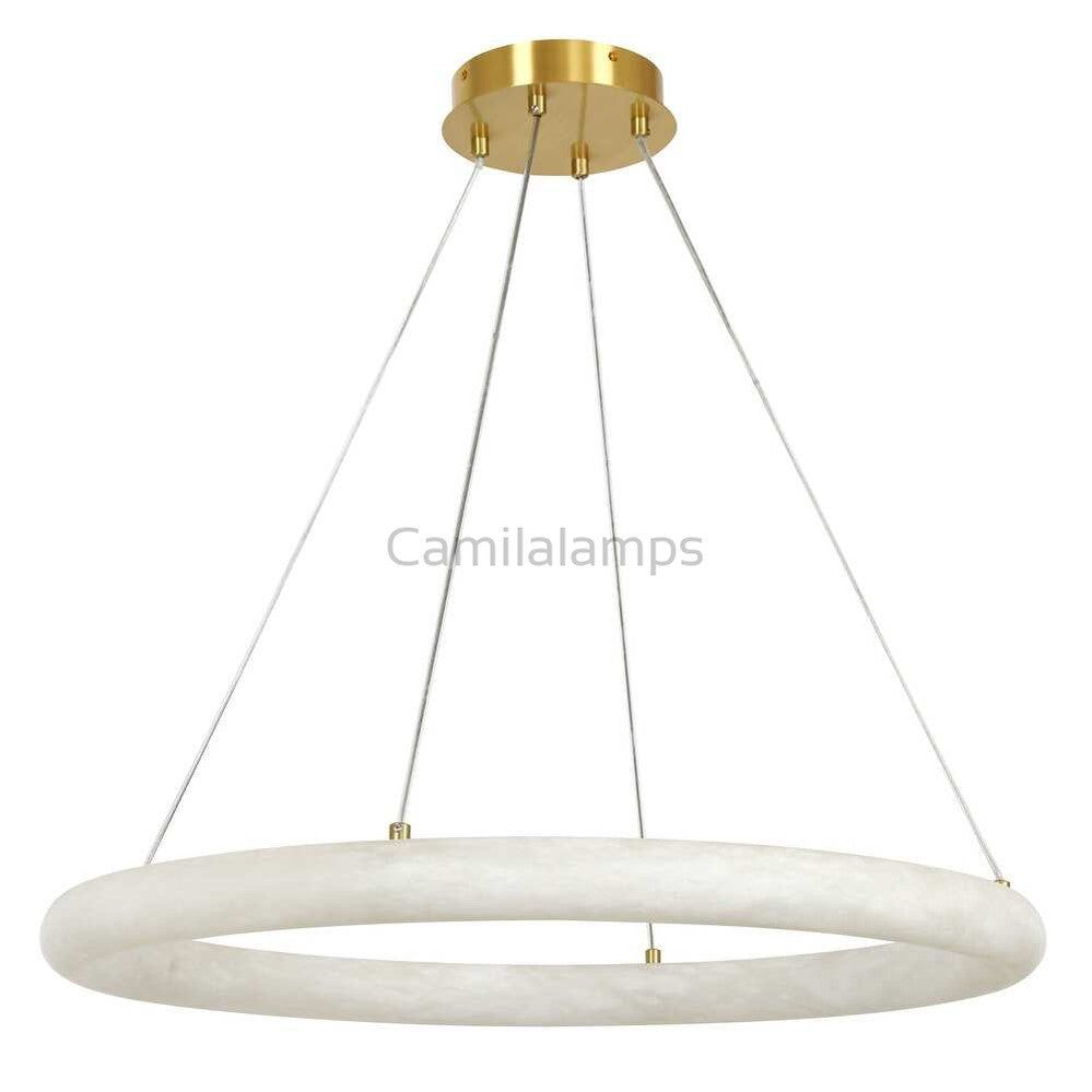 Alabaster Globle Round Chandelier