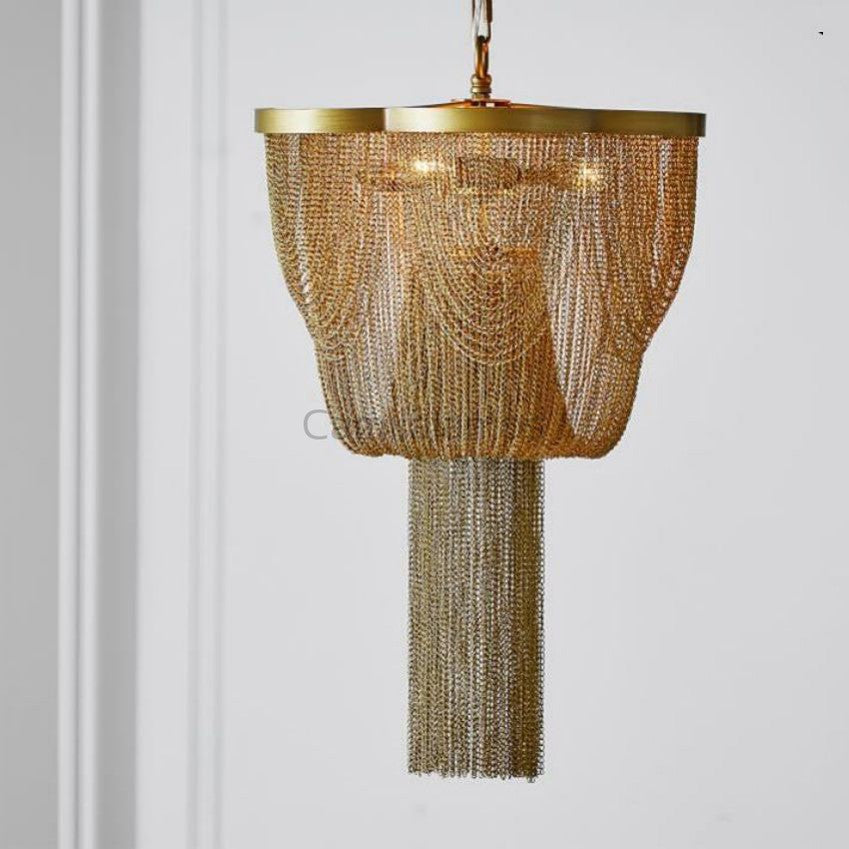 Zinnia Metal Chain Chandelier
