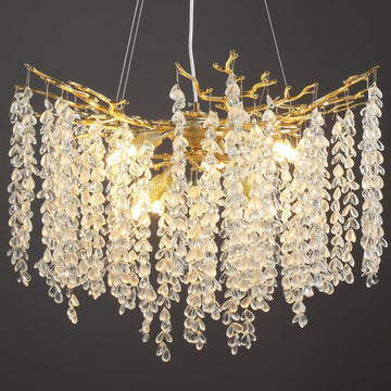 Modern Crystal Tree Branch Chandelier for Living Room - Camilalamps - CA-W111605057-G